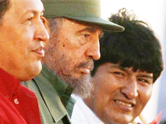 Chávez, Castro y Morales